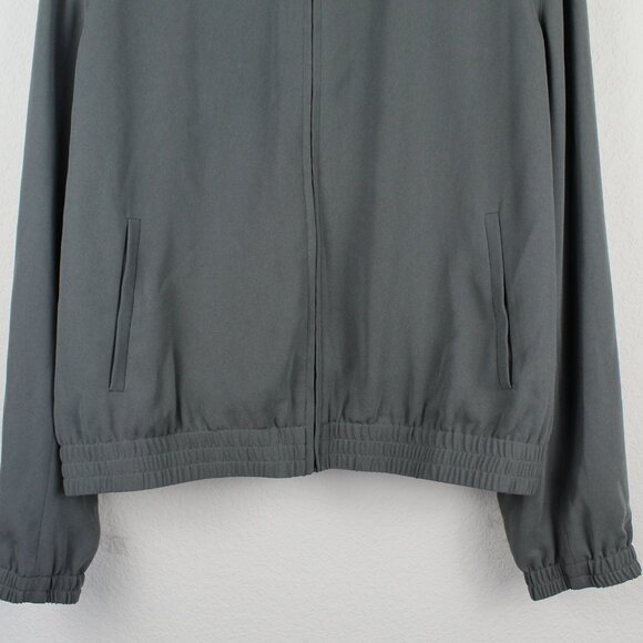 NWT Theory Front Zip Bomber Jacket, Thyme Green– Minimalist Lightweight Layer - Picture 6 of 14